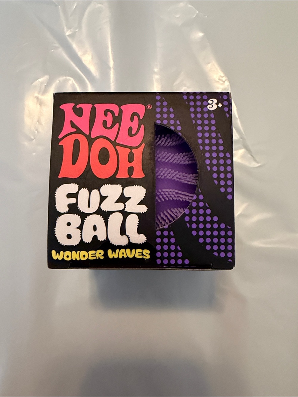NIB NeeDoh Fuzz Ball Wonder Waves - Purple